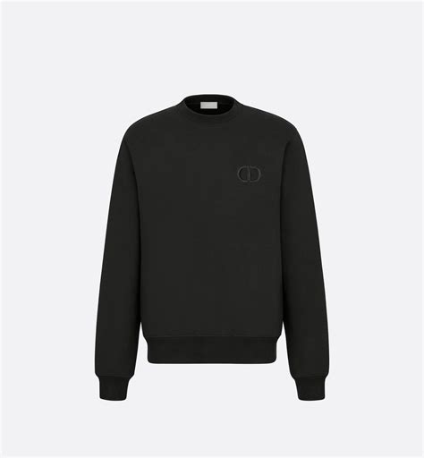 dior patch sweatshirt|Sweatshirt with 'CD Heart' Patch Black Cotton Fleece .